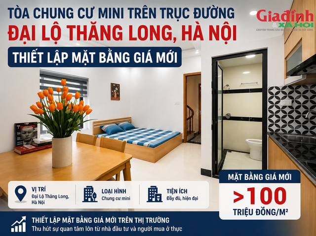 T&ograve;a chung cư mini tr&ecirc;n trục đường Đại Lộ Thăng Long, H&agrave; Nội thiết lập mặt bằng gi&aacute; mới - Ảnh 1.