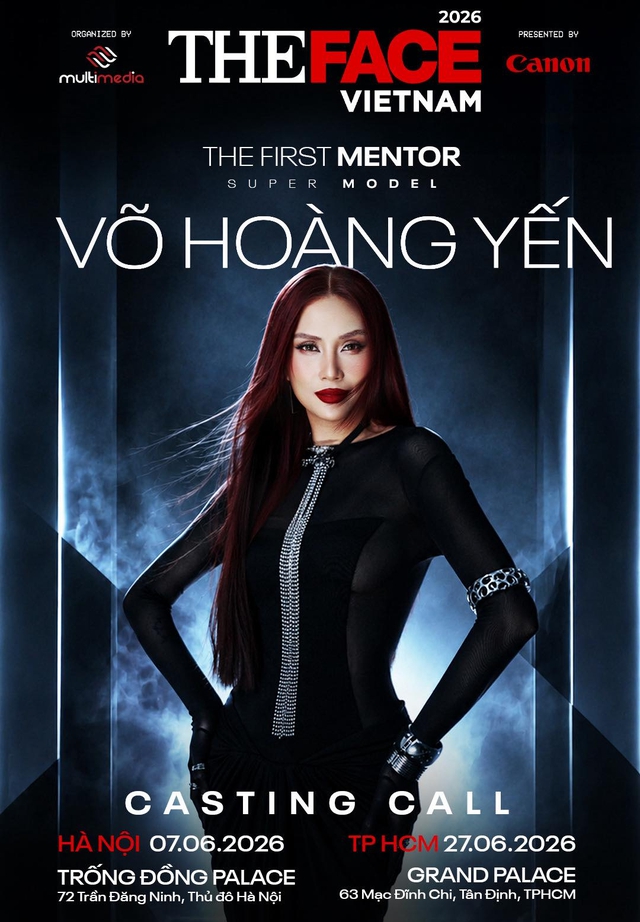 Siêu mẫu Hoàng Yến trở lại The Face Vietnam 2026 cùng Kỳ Duyên và Ngô Thanh Vân - Ảnh 10. Siêu mẫu Hoàng Yến trở lại The Face Vietnam 2026 cùng Kỳ Duyên và Ngô Thanh Vân - Ảnh 10.