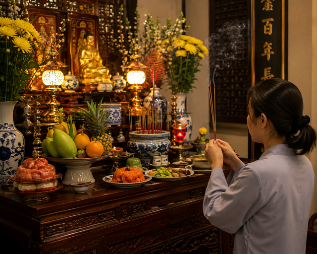 Rằm th&aacute;ng 4 &acirc;m lịch 2026: 2 Khung giờ đẹp thắp hương cầu b&igrave;nh an - Ảnh 2.