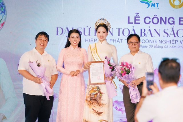 Hoa hậu Nguyễn Thị Mỹ Linh được bổ nhiệm Đại sứ lan tỏa bản sắc văn h&oacute;a Việt  - Ảnh 2.