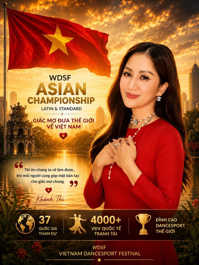 Kh&aacute;nh Thi thừa nhận 'bị đi&ecirc;n' khi mỗi năm đầu tư hơn 8 tỷ đồng để tổ chức giải đấu dancesport - Ảnh 2.