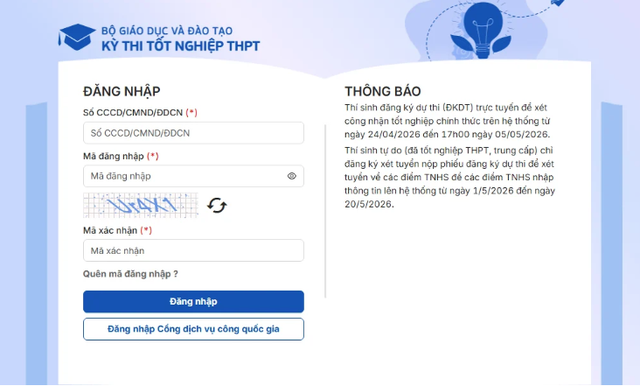 Th&iacute; sinh l&agrave;m thế n&agrave;o để đăng k&yacute; thi tốt nghiệp THPT kh&ocirc;ng sai s&oacute;t trước 17h chiều nay (5/5) - Ảnh 2.