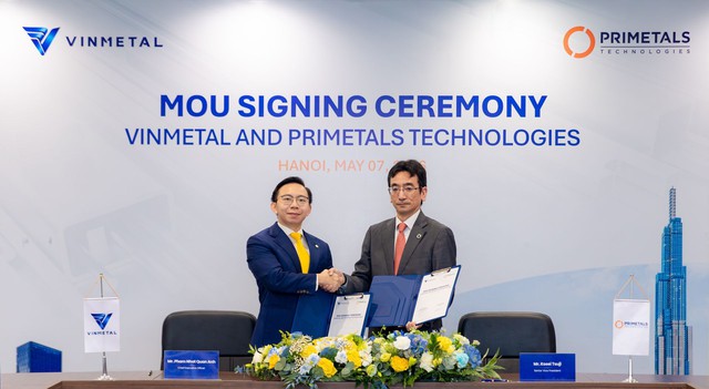 Vinmetal hợp t&aacute;c Primetals ph&aacute;t triển c&ocirc;ng nghệ sản xuất th&eacute;p ti&ecirc;n tiến h&agrave;ng đầu thế giới - Ảnh 2.