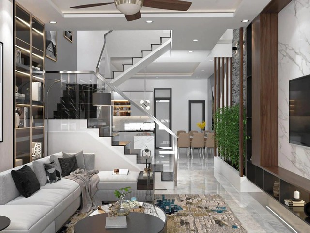 Những điều cần tr&aacute;nh khi đặt cầu thang cho nh&agrave; h&igrave;nh ống năm 2026 - Ảnh 2.