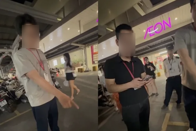 Chính thức đình chỉ nhân viên an ninh Aeon Mall Long Biên liên quan vụ khách hàng bị nghi trộm đồ - Ảnh 1.