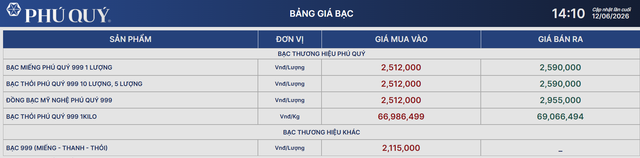 Giá bạc hôm nay 12/6: Bạc Phú Quý, Doji, Ancarat, Sacombank-SBJ phát tín hiệu đáng mừng - Ảnh 1.