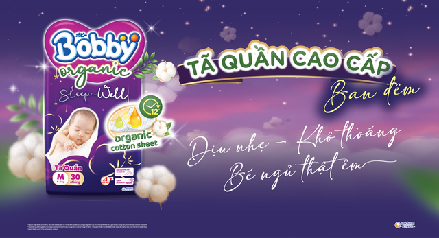 T&atilde; quần cao cấp Bobby Organic Sleep Well: Trợ thủ cho những đ&ecirc;m ngon giấc của b&eacute; - Ảnh 1.