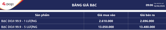 Giá bạc hôm nay 16/6: Bạc Phú Quý, Doji, Ancarat, Sacombank-SBJ lại giảm, thị trường khó nắm bắt - Ảnh 5.