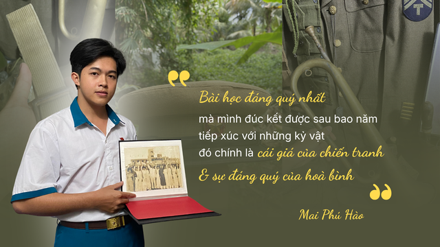 Ch&agrave;ng trai 18 tuổi với 700 kỷ vật: Giữ lại những "vết xước thời chiến" - Ảnh 6.