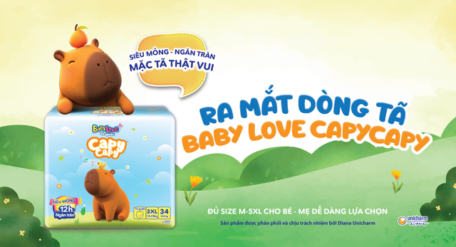 Baby Love Capycapy 'ghi điểm' nhờ khả năng thấm h&uacute;t vượt trội c&ugrave;ng mức gi&aacute; dễ tiếp cận - Ảnh 2.