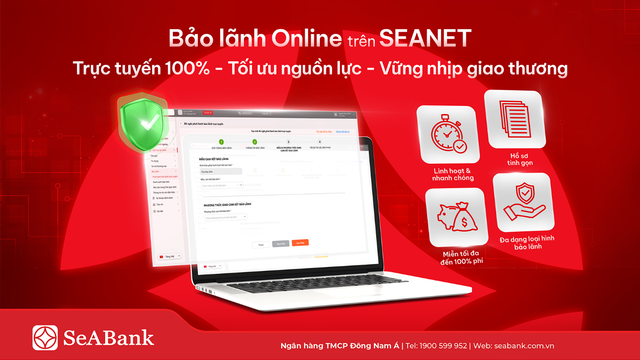 SeABank ra mắt t&iacute;nh năng Bảo l&atilde;nh Online, miễn đến 100% ph&iacute; cho kh&aacute;ch h&agrave;ng doanh nghiệp - Ảnh 1.