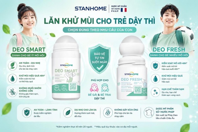 Trẻ dậy thì có nên dùng lăn khử mùi người lớn? - Ảnh 4.