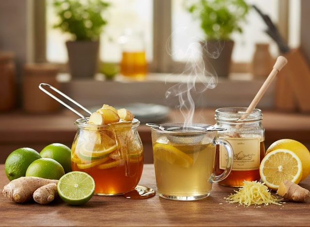 Đ&acirc;y mới l&agrave; c&aacute;ch ng&acirc;m chanh gừng đường ph&egrave;n mật ong tăng đề kh&aacute;ng, giảm ho - Ảnh 2.