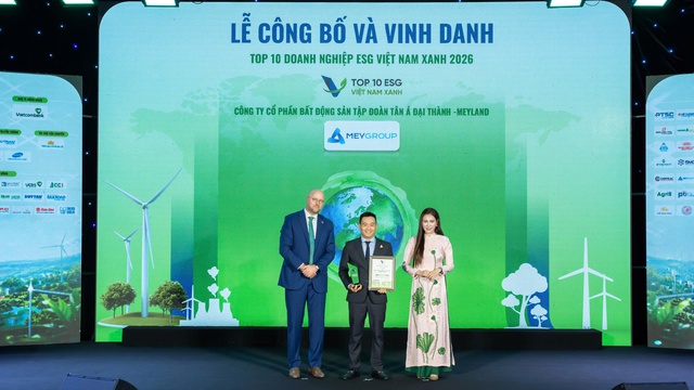Meygroup được vinh danh Top 10 Doanh nghiệp ESG Việt Nam Xanh 2026 - Ảnh 1.