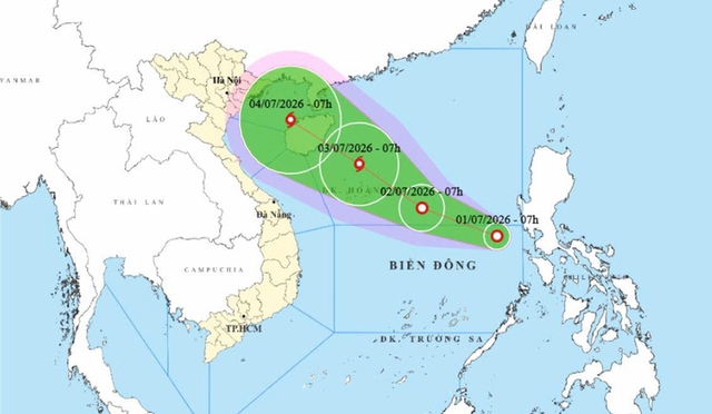 Tin s&aacute;ng 2/7: Biển Đ&ocirc;ng đ&oacute;n b&atilde;o số 1, hướng v&agrave;o vịnh Bắc Bộ; H&agrave; Nội c&oacute; 2 trường THPT c&ocirc;ng lập tuyển bổ sung v&agrave;o lớp 10 - Ảnh 1.