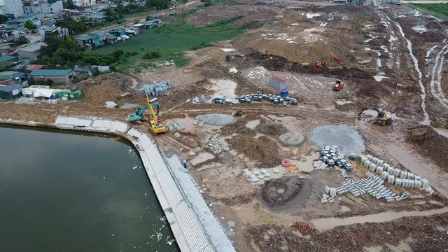 Hồ điều hòa Phú Đô gấp rút hoàn thiện để chống ngập phía Tây Hà Nội - Ảnh 8.