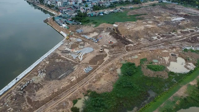 Hồ điều hòa Phú Đô gấp rút hoàn thiện để chống ngập phía Tây Hà Nội - Ảnh 3.
