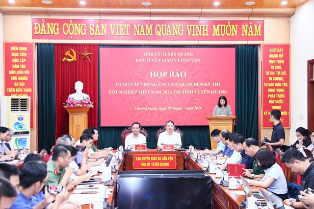 Vụ khởi tố 19 bị can ở Tuyên Quang: Điểm thi Trường THPT Chuyên được bố trí lực lượng ra sao? - Ảnh 2.