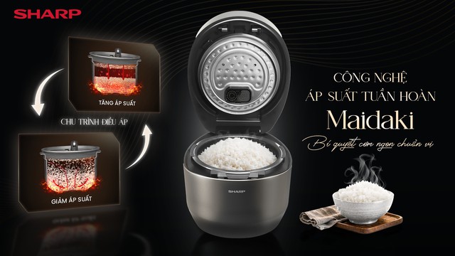 Sharp Maidaki &ndash; tinh hoa nấu cơm chuẩn Nhật cho gia đ&igrave;nh Việt - Ảnh 2.