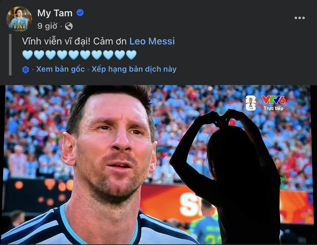 Mỹ Tâm gửi lời động viên đến Messi sau chung kết World Cup 2026 - Ảnh 1.