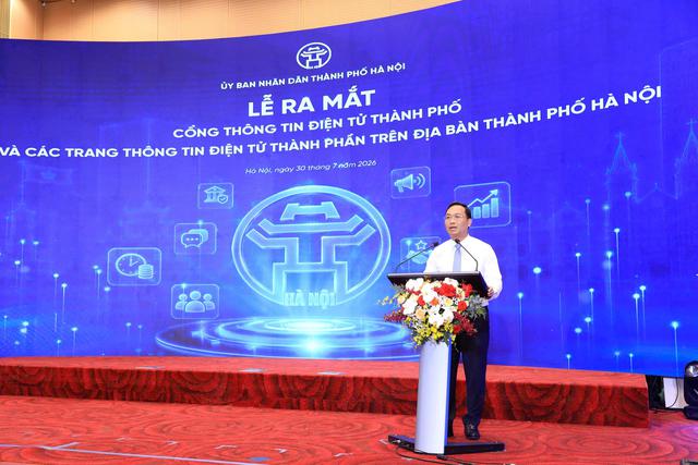 H&agrave; Nội ch&iacute;nh thức ra mắt Cổng th&ocirc;ng tin điện tử H&agrave; Nội v&agrave; 140 trang th&ocirc;ng tin th&agrave;nh phần - Ảnh 2.
