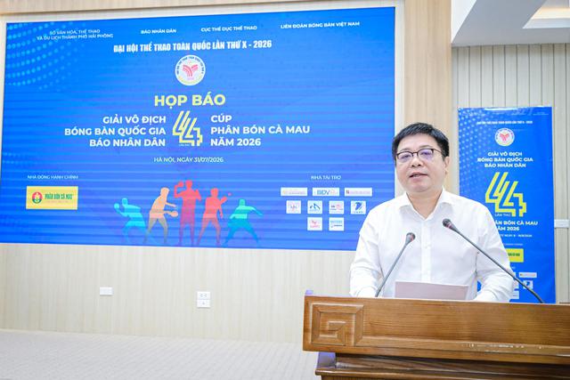 Giải v&ocirc; địch b&oacute;ng b&agrave;n quốc gia 2026: Cuộc chiến của những t&agrave;i năng thể thao tại Hải Ph&ograve;ng - Ảnh 1.
