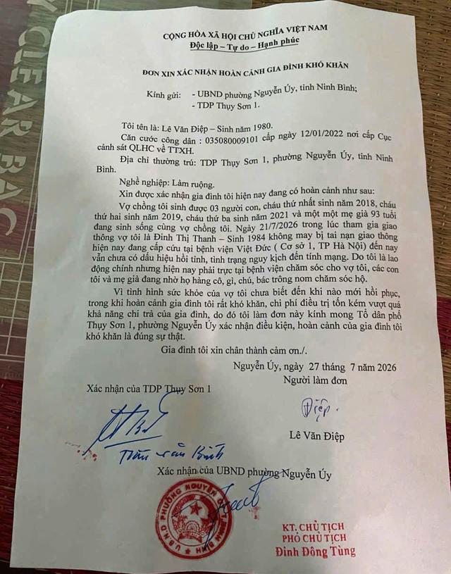 MS 1103: Người mẹ rơi v&agrave;o h&ocirc;n m&ecirc; sau tai nạn giao th&ocirc;ng, 3 con thơ nheo nh&oacute;c ng&oacute;ng mẹ về - Ảnh 4.