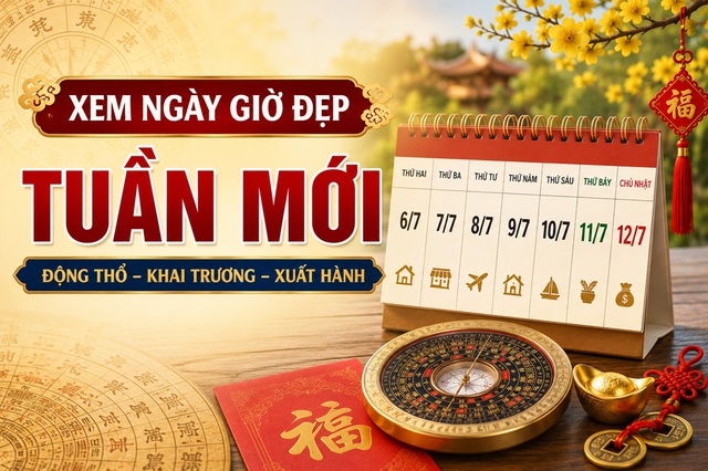 Xem ng&agrave;y giờ đẹp tuần mới 6 / 7 - 12 / 7 / 2026 để thu h&uacute;t t&agrave;i lộc - Ảnh 2.