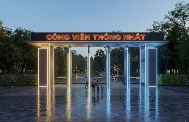 H&agrave; Nội cải tạo khu vực trước C&ocirc;ng vi&ecirc;n Thống Nhất , h&igrave;nh th&agrave;nh quảng trường Trần Nh&acirc;n T&ocirc;ng - Ảnh 3.