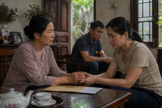 Mẹ đẻ di chúc cho tôi nửa mảnh đất và dặn: 'Tuyệt đối giữ bí mật với chồng' - Ảnh 1.