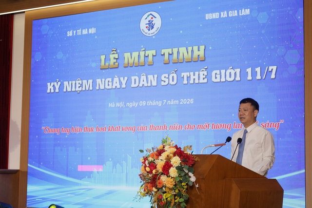 Hà Nội mít tinh kỷ niệm Ngày Dân số thế giới 11/7 - Ảnh 2.