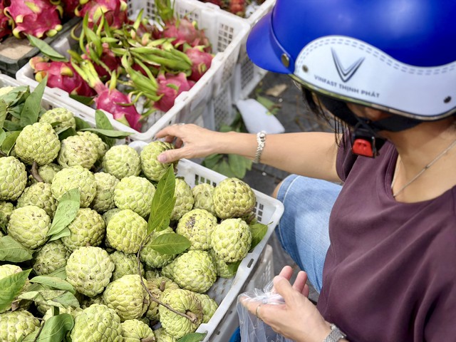 Tiểu thương l&yacute; giải gi&aacute; na dai Đồng B&agrave;nh cao hơn so với những loại kh&aacute;c nhưng vẫn được người ti&ecirc;u d&ugrave;ng đặt mua kh&ocirc;ng ngớt - Ảnh 4.