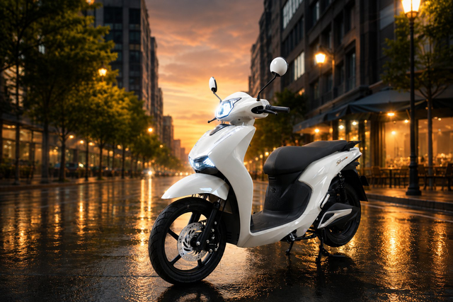 Đẹp như Vision, xe m&aacute;y điện gi&aacute; 20 triệu đồng đi 90km/lần sạc, động cơ 2.800W - Ảnh 1.