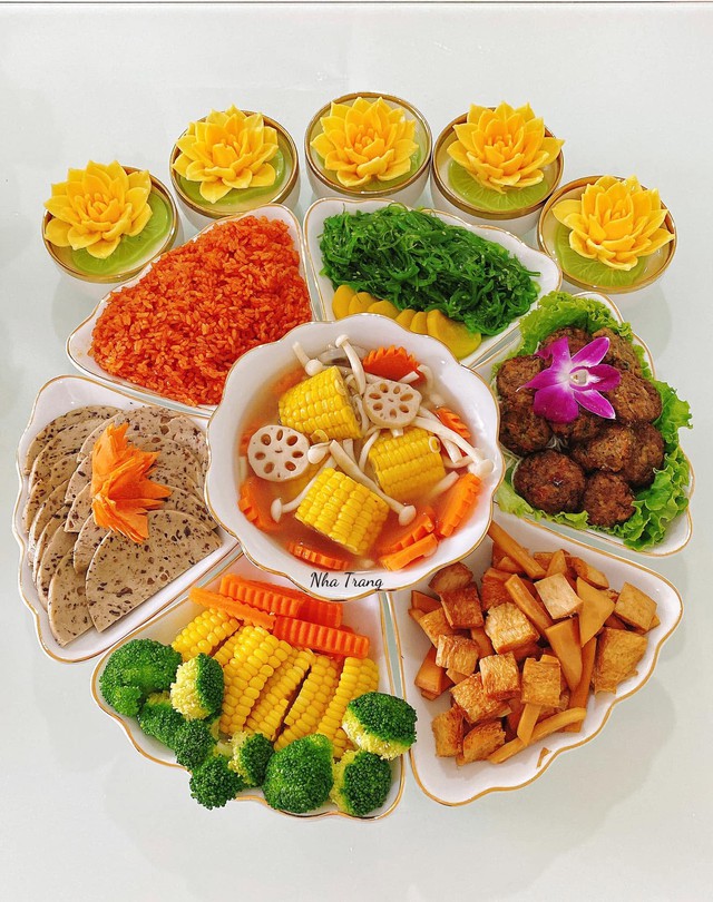 10 m&acirc;m cơm chay đẹp mắt cho Rằm th&aacute;ng 7 tiết kiệm v&agrave; dễ l&agrave;m - Ảnh 10.