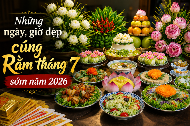 Những ng&agrave;y, giờ đẹp c&uacute;ng Rằm th&aacute;ng 7 sớm năm 2026 ph&ugrave; hợp với từng con gi&aacute;p - Ảnh 1.