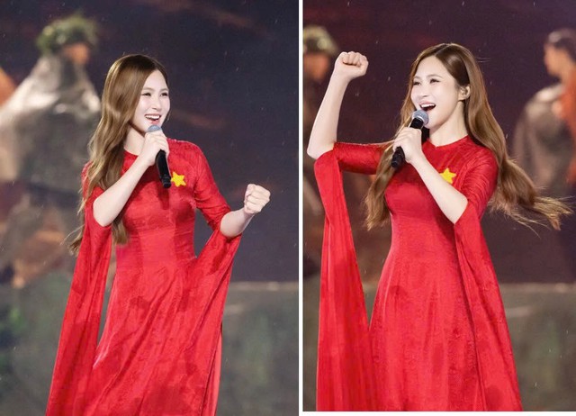 Hương Tr&agrave;m h&aacute;t giọng miền T&acirc;y trong concert quốc gia - Ảnh 1.