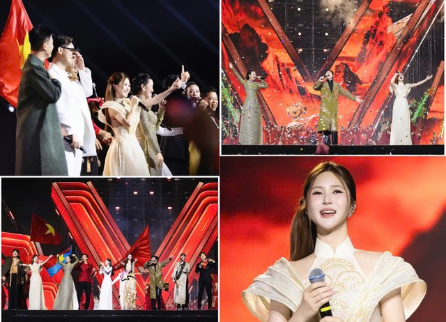 Hương Tr&agrave;m h&aacute;t giọng miền T&acirc;y trong concert quốc gia - Ảnh 3.