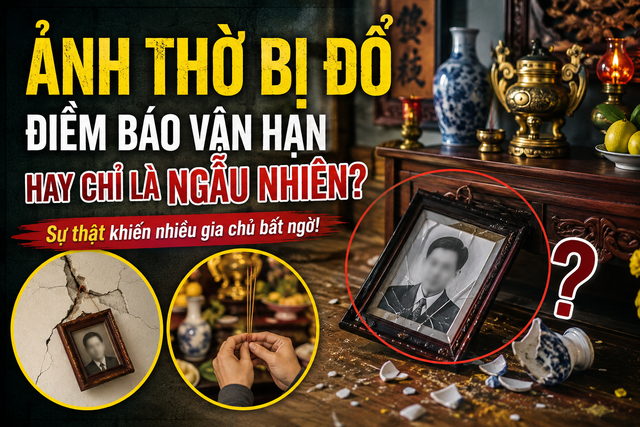 Ảnh thờ tự nhi&ecirc;n bị đổ điềm b&aacute;o g&igrave; cho gia đ&igrave;nh, c&acirc;u trả lời khiến nhiều người bất ngờ - Ảnh 2.