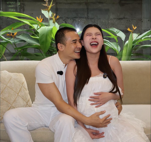 Diện mạo thúy Diễm tháng cuối thai kỳ: Tăng cân , tay chân sưng phồng - Ảnh 4.