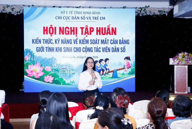 Ninh B&igrave;nh n&acirc;ng cao năng lực cho cộng t&aacute;c vi&ecirc;n d&acirc;n số trong kiểm so&aacute;t mất c&acirc;n bằng giới t&iacute;nh khi sinh - Ảnh 1.