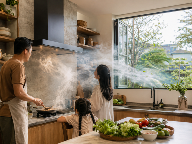 Khi đun nấu mà bật máy hút mùi kiểu này thì tác hại khôn lường, thời điểm bắt buộc phải mở cửa để bảo vệ sức khỏe - Ảnh 2.