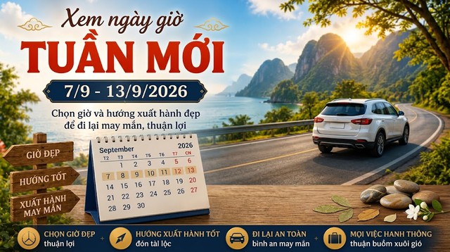 Xem ngày giờ tuần mới 7/9 -13/9: Những ngày đẹp để động thổ, xuất hành, khai trương mang lại nhiều may mắn và tài lộc - Ảnh 2.