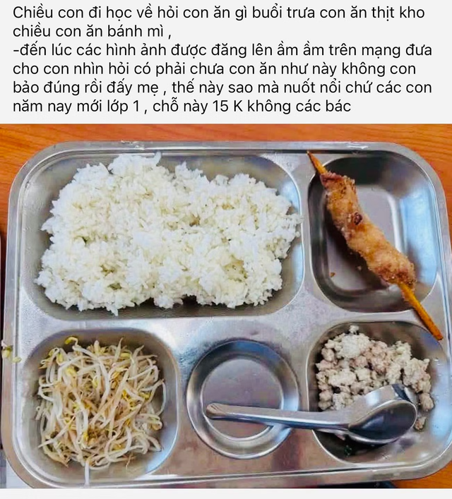 Hà Nội yêu cầu làm rõ vụ bữa ăn bán trú nghèo nàn tại Trường Tiểu học Trung Giã B - Ảnh 2.