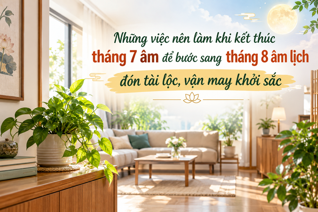 Những việc nên làm khi kết thúc tháng 7 âm để đón tháng 8 âm tài lộc, vận may khởi sắc - Ảnh 2.