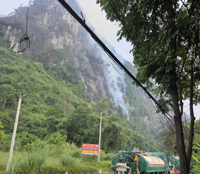 S&eacute;t đ&aacute;nh g&acirc;y ch&aacute;y rừng ph&ograve;ng hộ ở Ninh B&igrave;nh, hơn 200 người căng m&igrave;nh dập lửa - Ảnh 1.