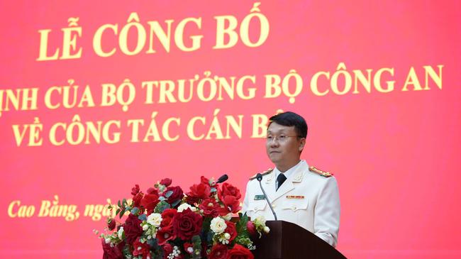 Đại t&aacute; L&ecirc; Hồng Giang được bổ nhiệm giữ chức Ph&oacute; Gi&aacute;m đốc C&ocirc;ng an tỉnh Cao Bằng - Ảnh 2.