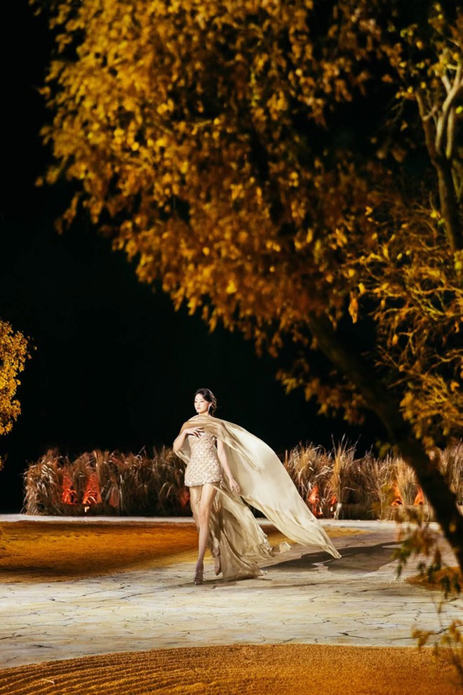 Lương Thùy Linh catwalk viral khắp mạng xã hội vì sao? - Ảnh 1.