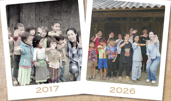 Đỗ Mỹ Linh trở lại Cu Vai 10 năm sau: H&agrave;nh tr&igrave;nh Gieo mầm tri thức cho trẻ em - Ảnh 1.
