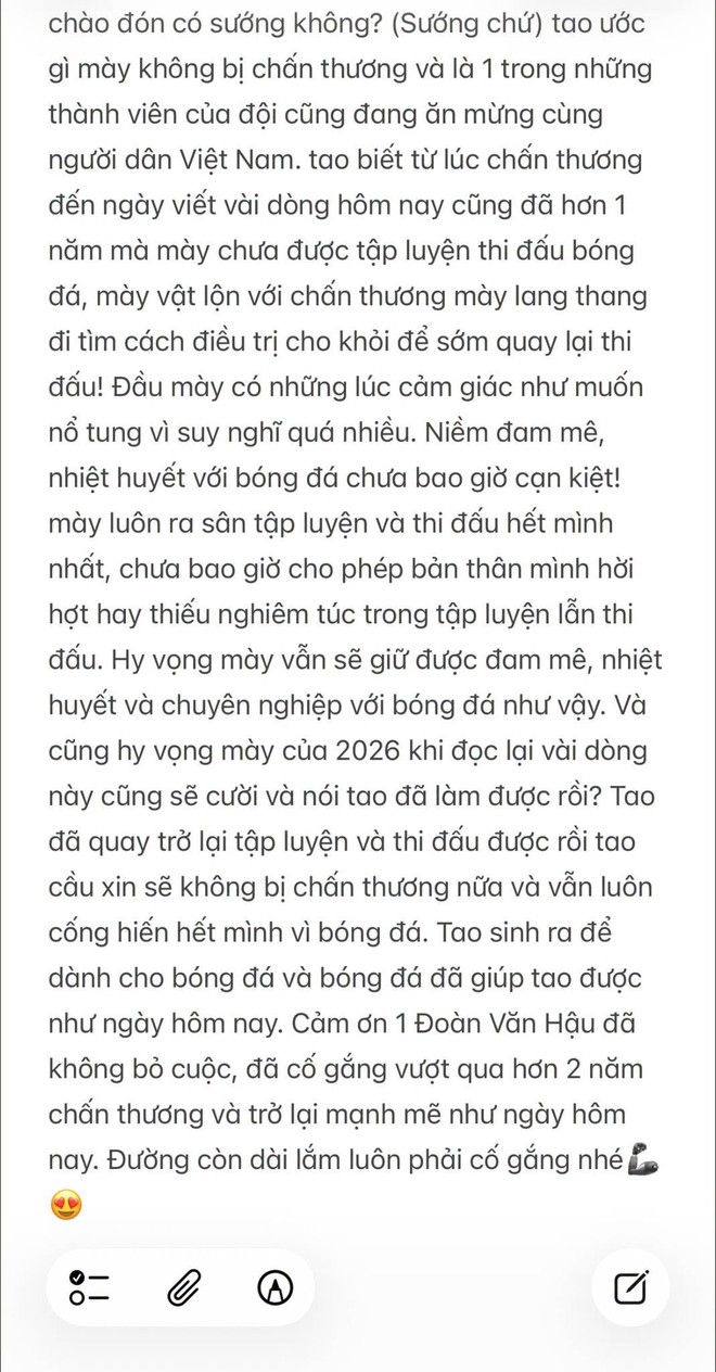 Đo&agrave;n Văn Hậu chia sẻ t&acirc;m thư x&uacute;c động , Do&atilde;n Hải My g&acirc;y ch&uacute; &yacute; trong h&agrave;nh tr&igrave;nh trở lại - Ảnh 3.