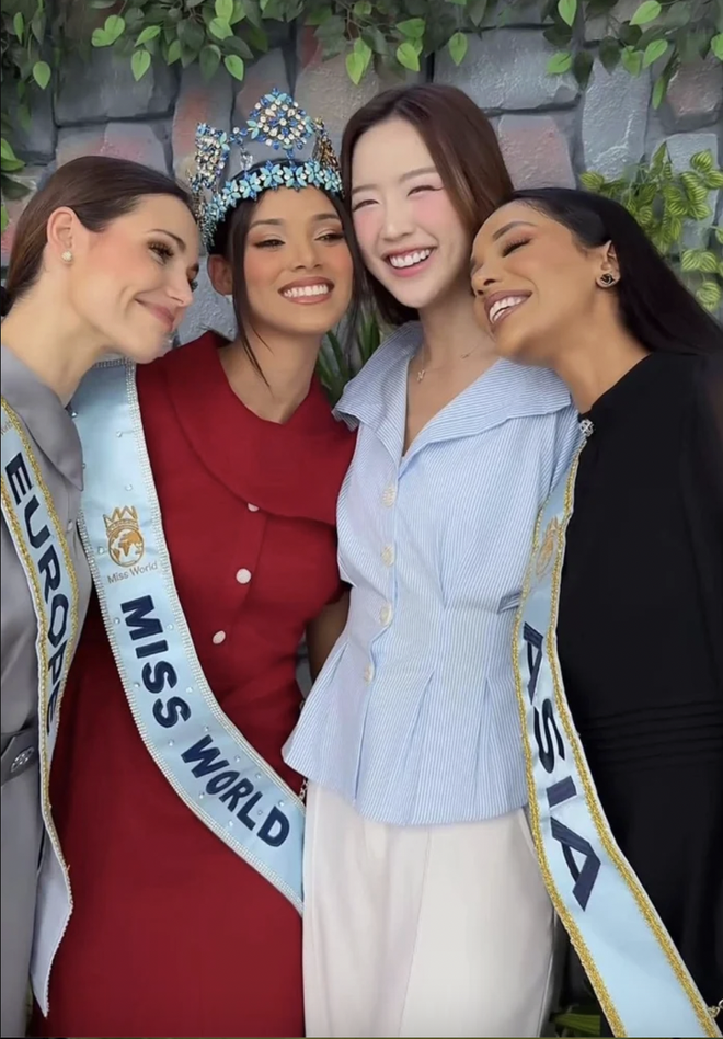 Đ&ocirc;i mắt sưng đỏ của Bảo Ngọc sau đ&ecirc;m chung kết Miss World 2026 g&acirc;y ch&uacute; &yacute; - Ảnh 2.